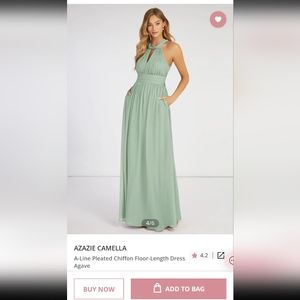 Azazie Camella Size 12 in Agave -NEW NEVER WORN